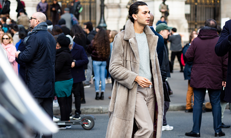 The best street style fur looks from menswear and Copenhagen