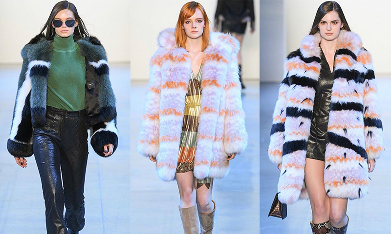 Vivienne Hu and Saga Furs New York Fashion Week